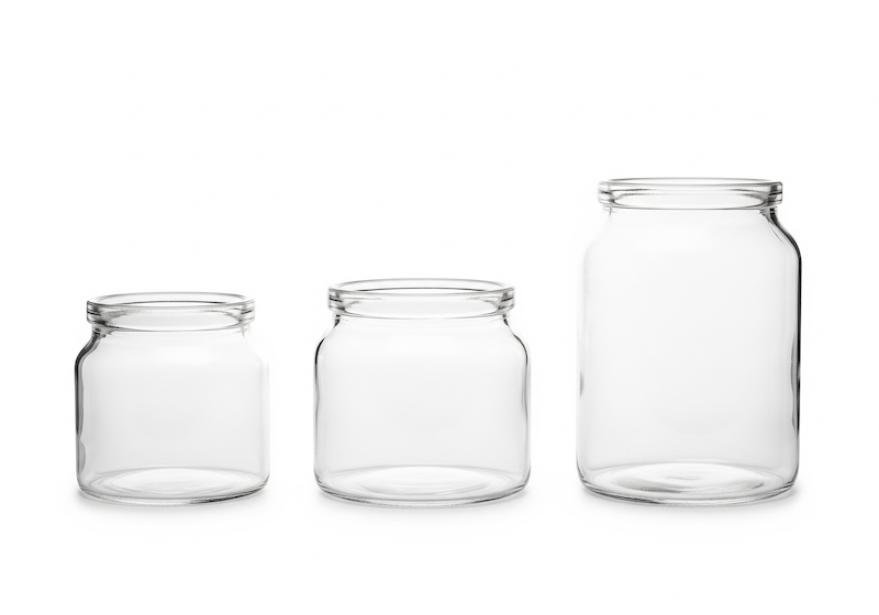 Wide Mouth Glass Jars
