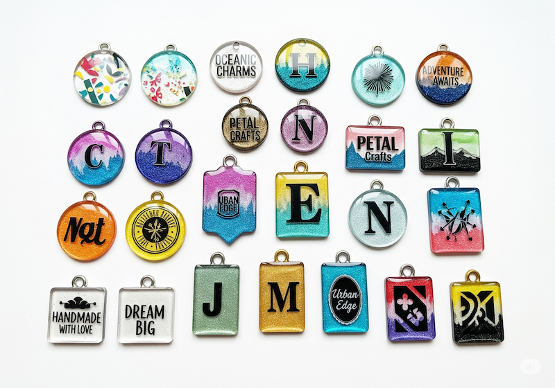 Domed Resin Tags