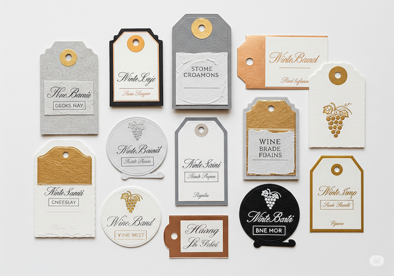 Textured Wine Tags